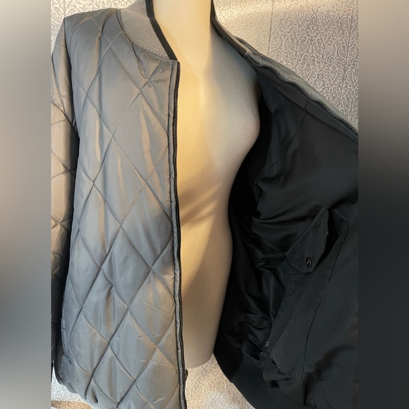 Sean John, reversible jacket, black and gray, men’s 6X - Picture 6 of 9